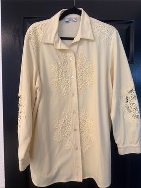 Embroidered Button-Down Shirt